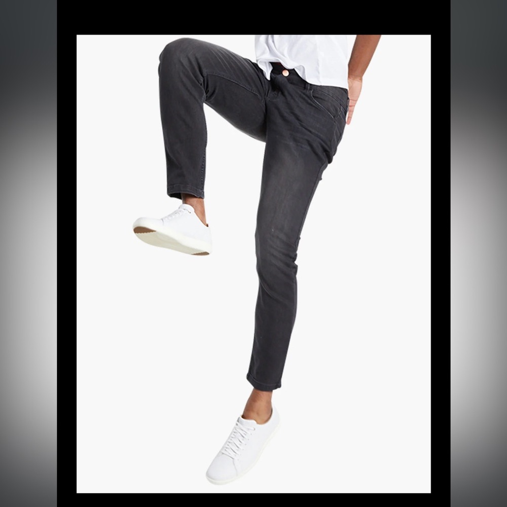 Mugsy MAGS Classic Black Slim Fit Jeans for Men